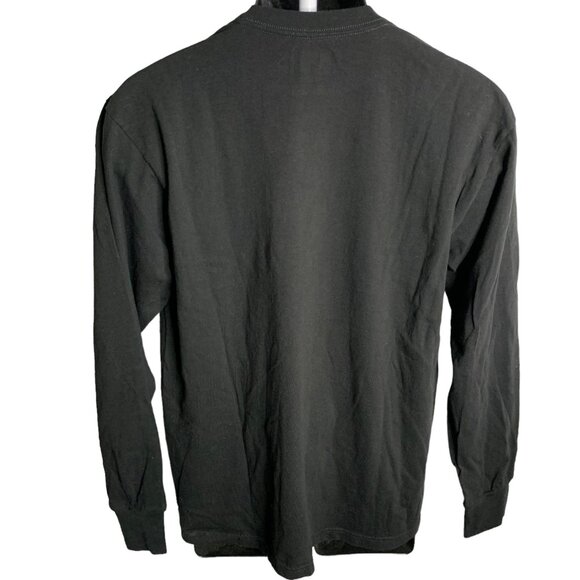 Majestic Pittsburg Pirates Crewneck T Shirt M Black Long Sleeves MLB Baseball - Picture 5 of 7